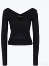 Le haut Pralu Logo Detail Cut-Out Viscose Knit Top Black - JACQUEMUS - BALAAN 2