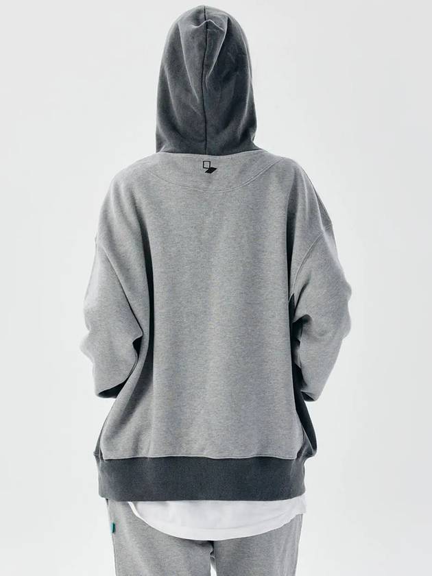 Unisex BAMXHD Basket Sweat Hoodie Mix Gray - CHANCE'S NOI - BALAAN 4