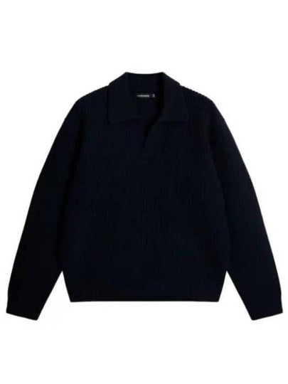 Men's Jethro Heavy Polo Knit Top Navy - J.LINDEBERG - BALAAN 2