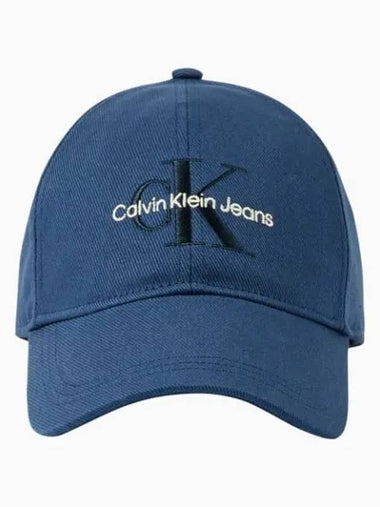 JEANS Unisex CKJ Monogram Embroidered Ball Cap 4G5040GCGJ - CALVIN KLEIN - BALAAN 1