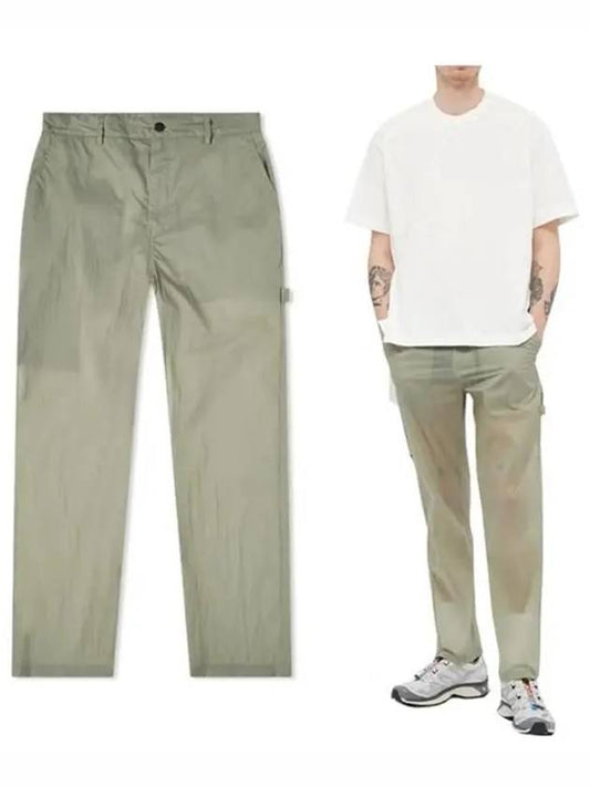 Men's Craig Nylon Straight Pants Green - MONCLER - BALAAN.