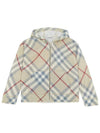 Kids Check Wool Hooded Zip-Up Jacket Beige - BURBERRY - BALAAN 2