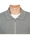 RWB Arm Banding Milano Stitch Collar Zip-up Jacket Grey - THOM BROWNE - BALAAN 7