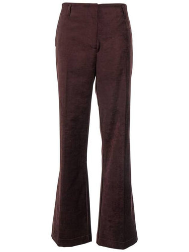 Brown Five-Pocket Pants In Cotton And Viscose Woman - FORTE FORTE - BALAAN 1