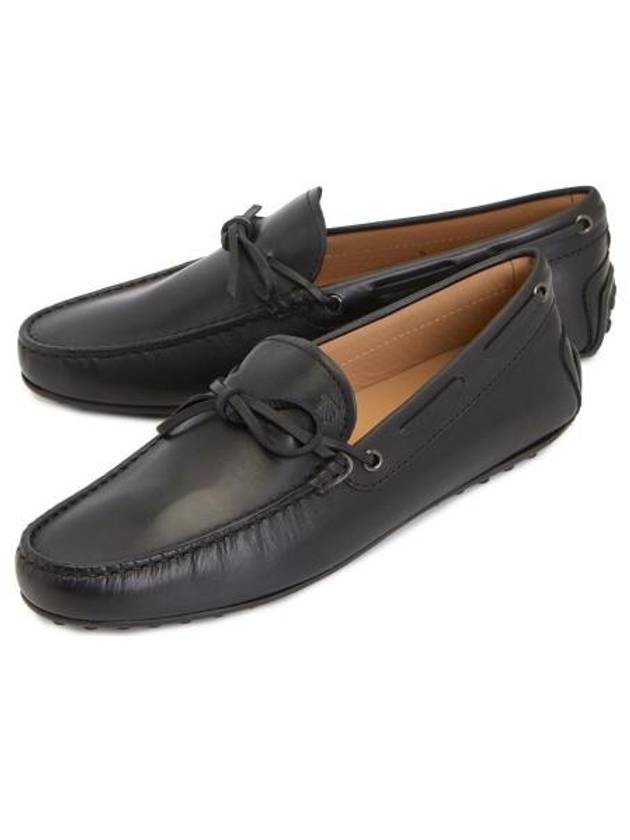 City Gommino Leather Driving Shoes Black - TOD'S - BALAAN 4