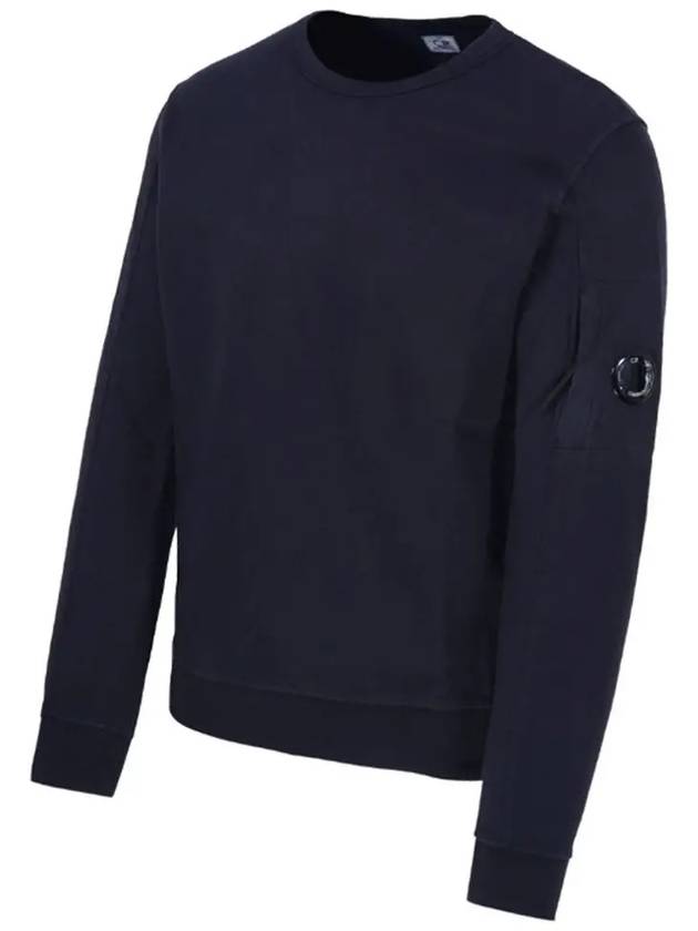 Men's Light Fleece Lens Wappen Sweatshirt Navy - CP COMPANY - BALAAN 5