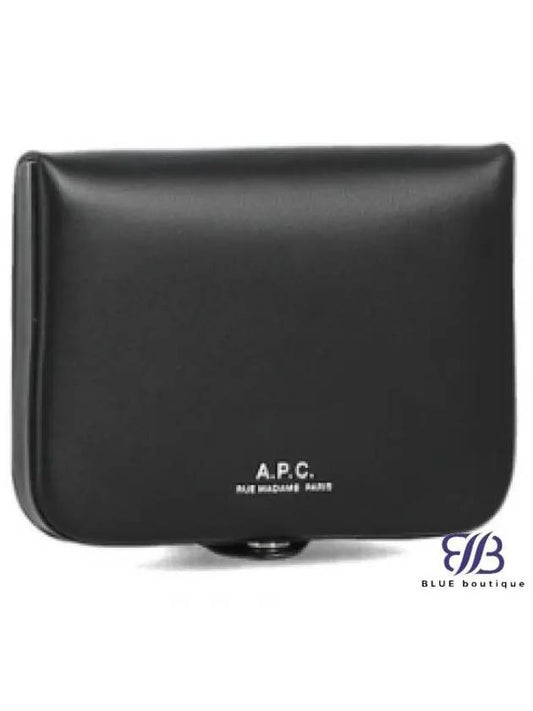 Josh Leather Coin Wallet Black - A.P.C. - BALAAN 2