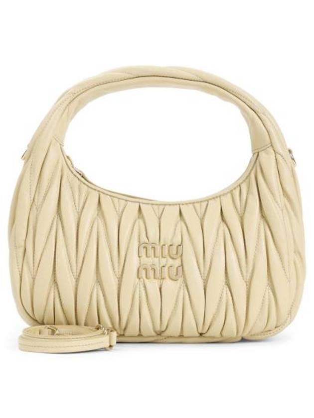 Wander Matelasse Shoulder Bag Ivory - MIU MIU - BALAAN 1