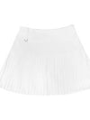 SLIM PLEATS EMBROIDERED pleated embroidery skirt WHITE - MONBIRDIE GOLF - BALAAN 2