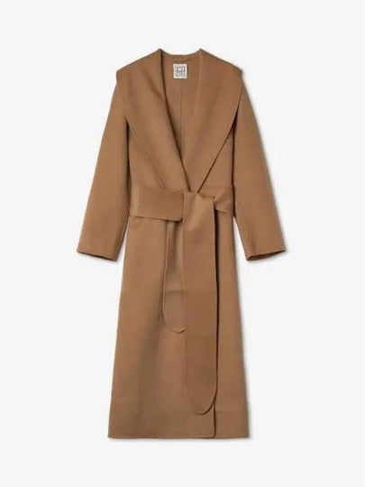 Robe Belt Wool Coat Camel - TOTEME - BALAAN 2