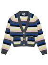 Stripe Wool Cardigan - GANNI - 2