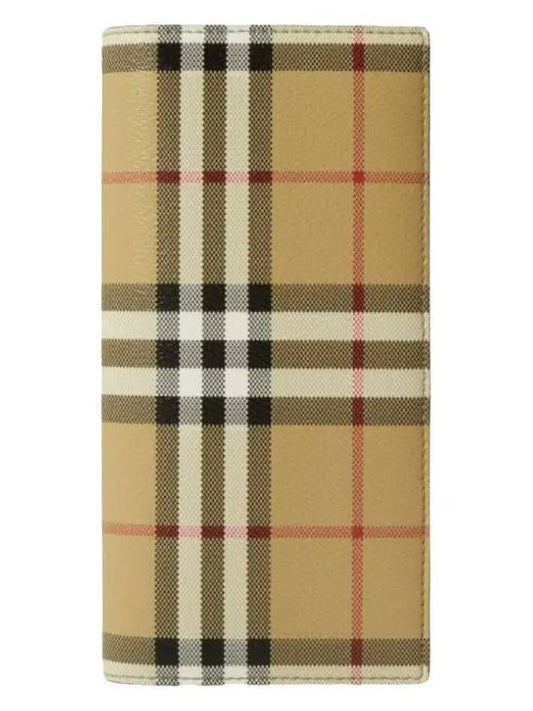 Check Long Wallet Beige - BURBERRY - BALAAN 2