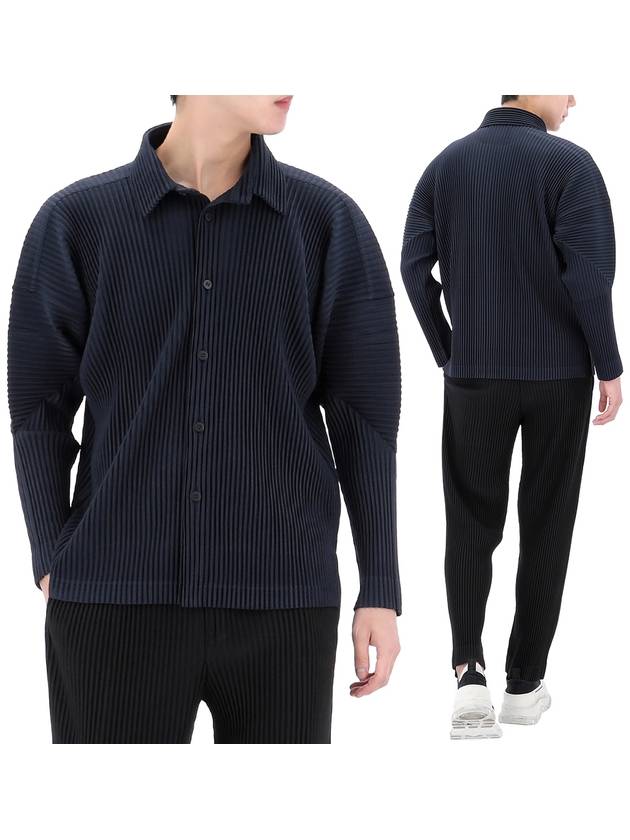 Monthly Color November Long Sleeve Shirt Midnight Blue - ISSEY MIYAKE - BALAAN 2