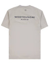 Nylon String Back Logo T Shirt Grey - WOOYOUNGMI - BALAAN.
