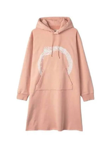 MM6 Cotton Hooded Dress Peach - MAISON MARGIELA - BALAAN 1