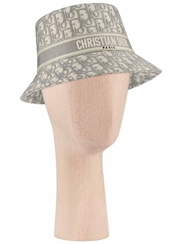 The Oblique Small Brim Bucket Hat Grey - DIOR - BALAAN 3