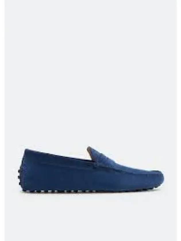 Men's Suede Gommino Driving Shoes Blue - TOD'S - BALAAN 2