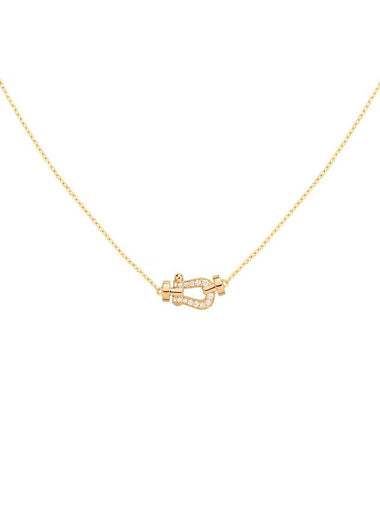 Posten diamond necklace yellow gold small 7B0279 - FRED - BALAAN 1