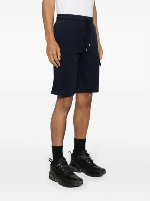 Light Fleece Utility Shorts Navy - CP COMPANY - BALAAN 4