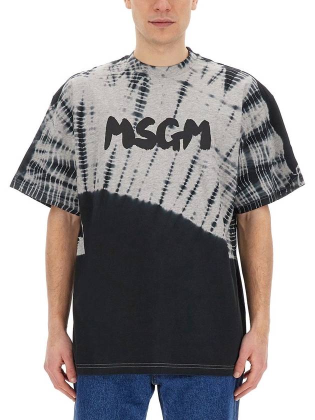 Short Sleeve T-Shirt 3640MM112 24708394 GRAY - MSGM - BALAAN 4