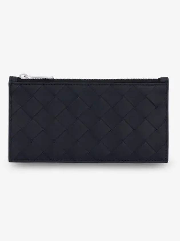 Intrecciato Zipper Card Wallet Black - BOTTEGA VENETA - BALAAN 2