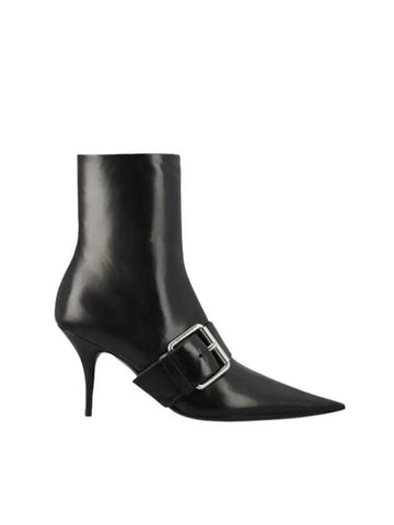 Knife Buckle Middle Boots Black - BALENCIAGA - BALAAN 1