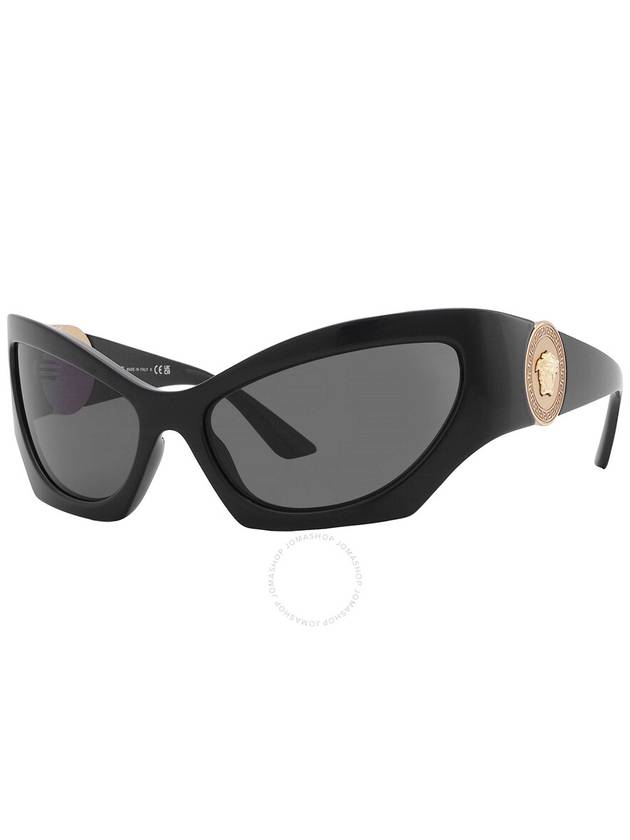 Versace Dark Grey Cat Eye Ladies Sunglasses VE4450 GB1/87 60 - VERSACE - BALAAN 3