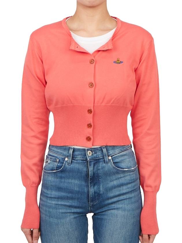 Women s Bea Crop Cardigan Coral - VIVIENNE WESTWOOD - BALAAN 5