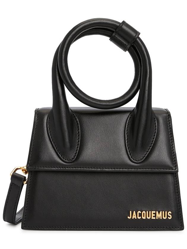 Le Chiquito Noeud Coiled Leather Tote Bag Black - JACQUEMUS - BALAAN 2