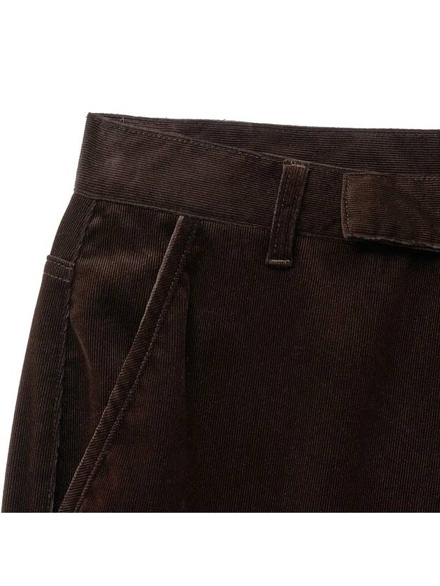 Velvet corduroy mechanic pants deep brown - NOIRER - BALAAN 6