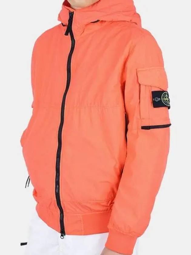 Men's Wappen Patch Naslan Watro Hooded Jacket Orange - STONE ISLAND - BALAAN 2