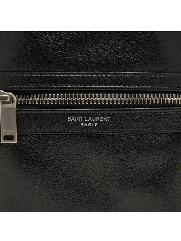 Logo Print Nappa Leather Pouch Cross Bag Black - SAINT LAURENT - BALAAN 4