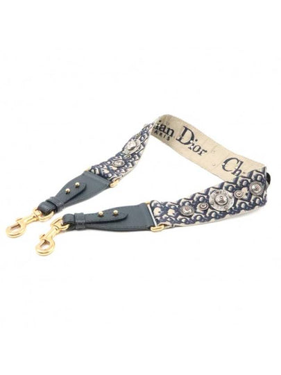 Women s Dior Christian S8554CTZQ M928 Blue PARIS Embroidery Ring Shoulder Strap gt Gangbuk used luxury goods - DIOR - BALAAN 2