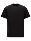 side logo print short sleeve t-shirt black - MONCLER - BALAAN 2