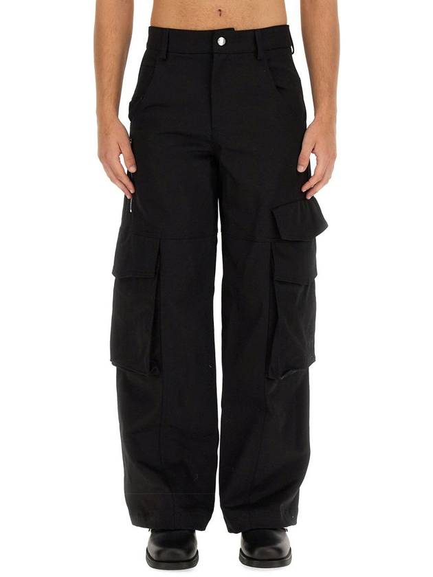 Denim Straight Pants AI22M26056702 Black - GCDS - BALAAN 2