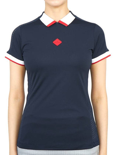 Women's ENYA Polo Navy - J.LINDEBERG - BALAAN 2