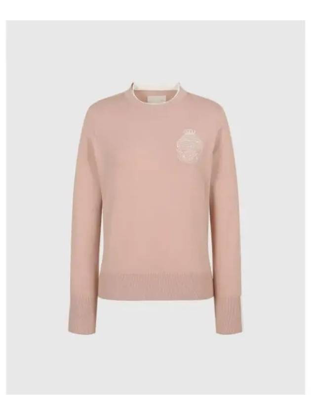 TRAVISMATHEW Women s Signature Crew Neck Sweater Pink - TRAVIS SCOTT - BALAAN 1