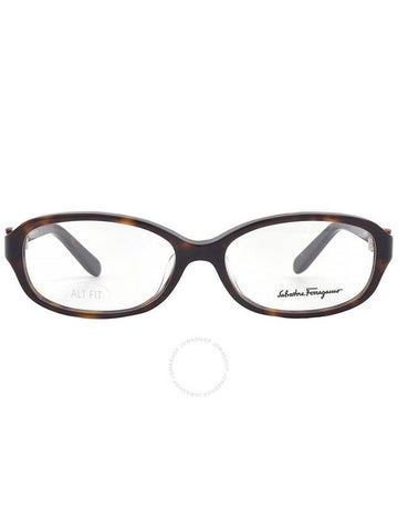 Eyewear Demo Rectangular Eyeglasses Brown - SALVATORE FERRAGAMO - BALAAN 1