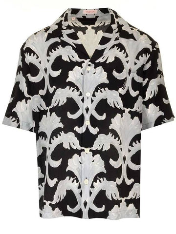 graphic print short sleeve shirt black - VALENTINO - BALAAN 1