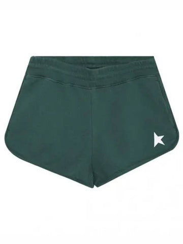 Star Collection White Green Diana Short Pants Women s Shorts - GOLDEN GOOSE - BALAAN 1