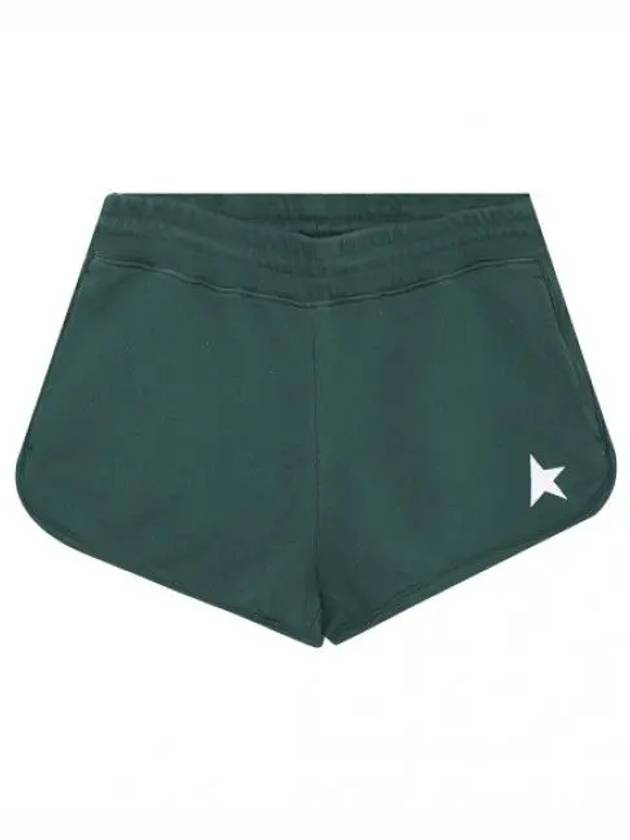 Star Collection White Green Diana Short Pants Shorts - GOLDEN GOOSE - BALAAN 1