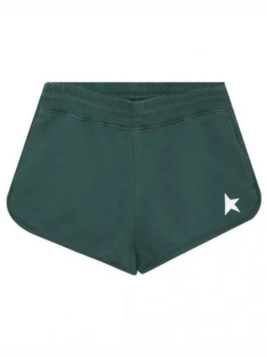 Star Collection White Green Diana Short Pants Shorts - GOLDEN GOOSE - BALAAN 1