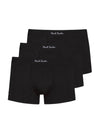 Men's Low Rise Logo Cotton Blend Briefs 3 Pack Black - PAUL SMITH - BALAAN 1