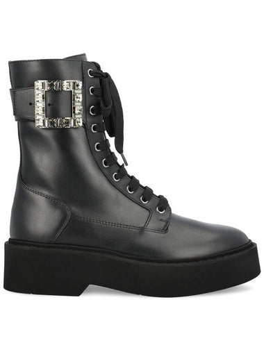 Viv' Rangers Combat Worker Boots Black - ROGER VIVIER - BALAAN 1