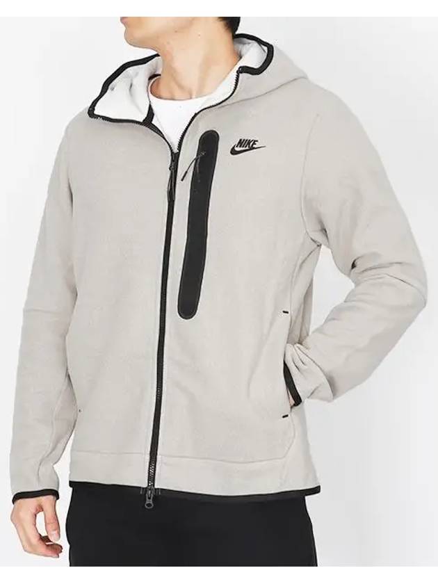 NSW Tech Fleece Zip Up Hoodie  Light Grey - NIKE - BALAAN 2