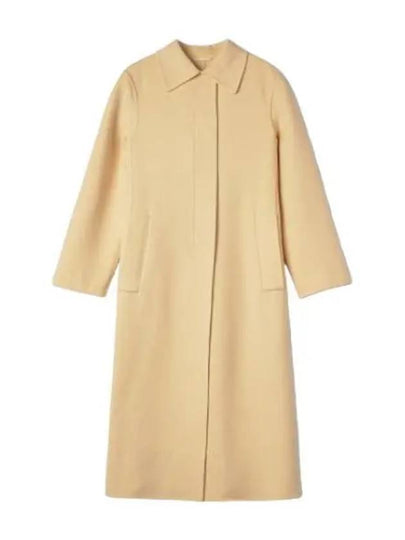 Belted Virgin Wool Single Coat Yellow - JIL SANDER - BALAAN 2