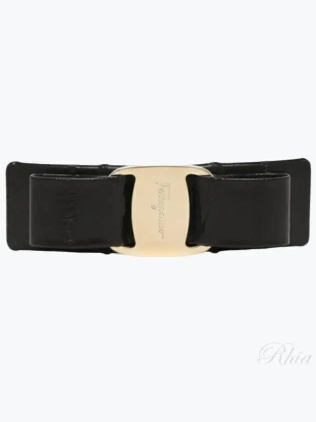 Vara Bow Hair Clip Black - SALVATORE FERRAGAMO - BALAAN 2