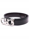 Gancini Reversible Belt Black Brown - SALVATORE FERRAGAMO - BALAAN 4