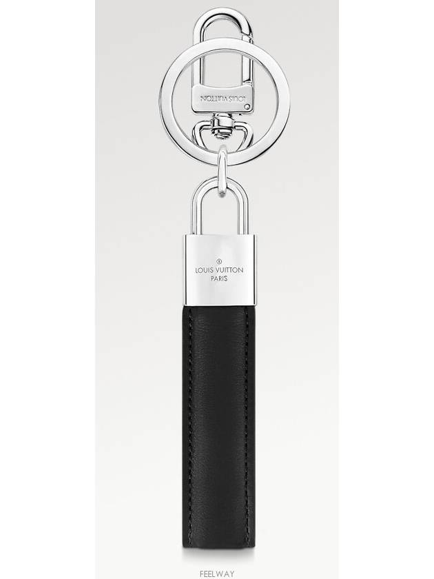 Padlock Lock Dragonne Key Holder Black - LOUIS VUITTON - BALAAN 3