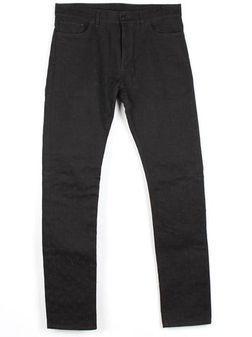 Monogram Black Denim Pants 34 - LOUIS VUITTON - BALAAN 1